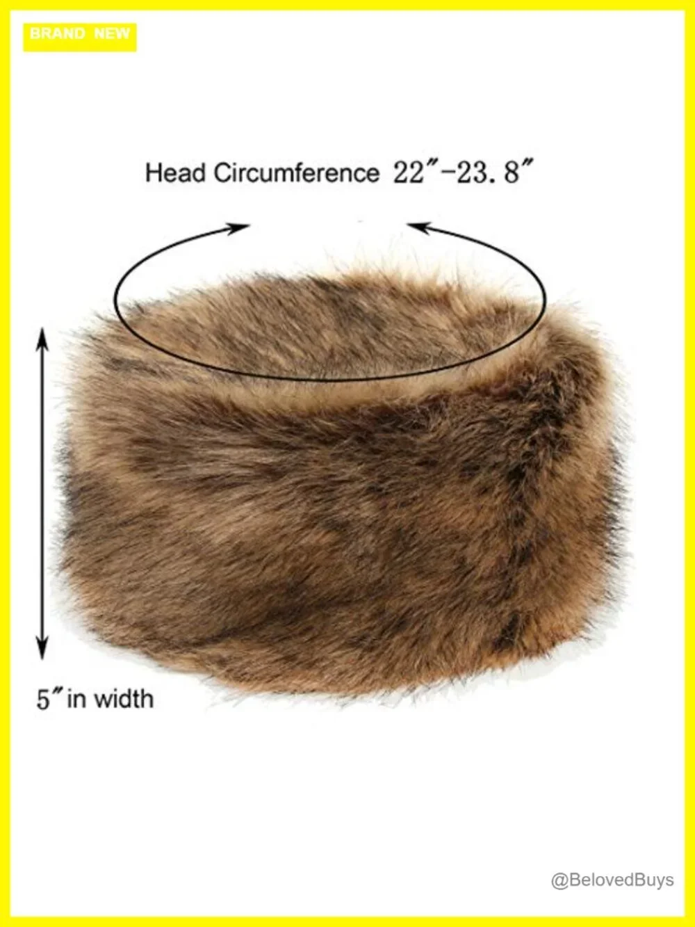 Faux Fur Winter Hat Stretch Cossack Russian Style Warm Cap One Size